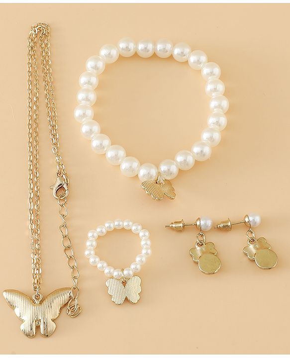 Pine Kids Free Size Jewellery Set - Purple