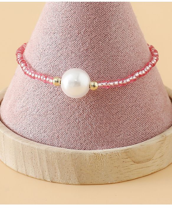 Pine Kids Free Size Bracelets & Bangles Set for Girls - White