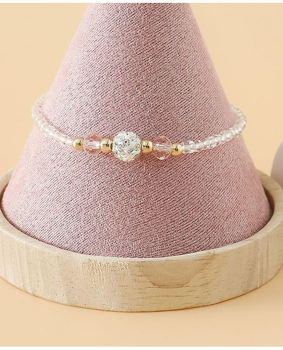 Pine Kids Free Size Bracelets & Bangles Set for Girls - White