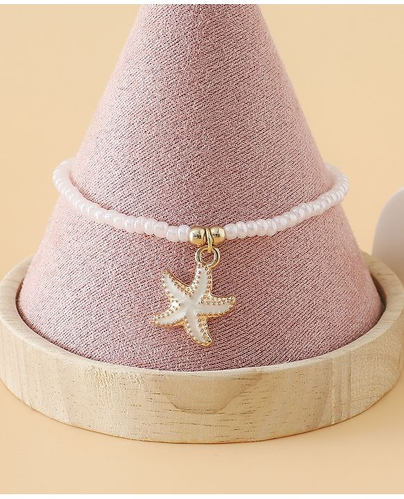 Pine Kids Free Size Bracelets & Bangles Set for Girls - White