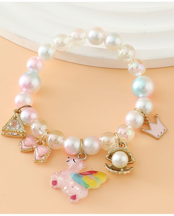 Babyhug Free Size Bracelets for Girls - White