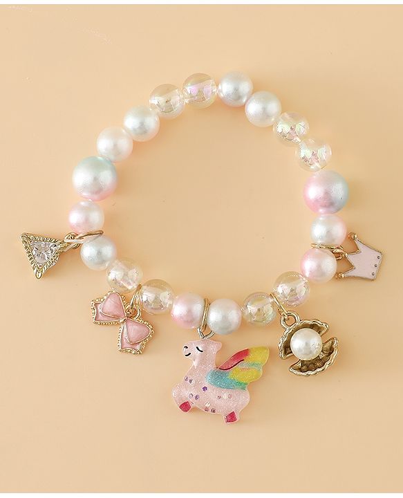 Babyhug Free Size Bracelets for Girls - White