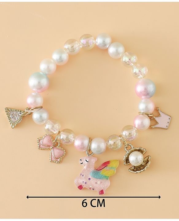 Babyhug Free Size Bracelets for Girls - White