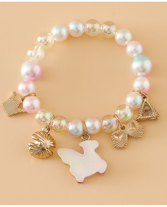 Babyhug Free Size Bracelets for Girls - White