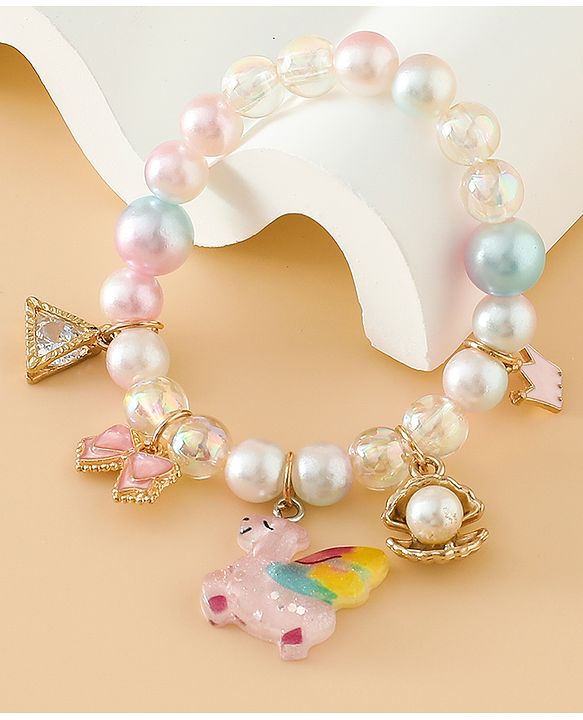 Babyhug Free Size Bracelets for Girls - White