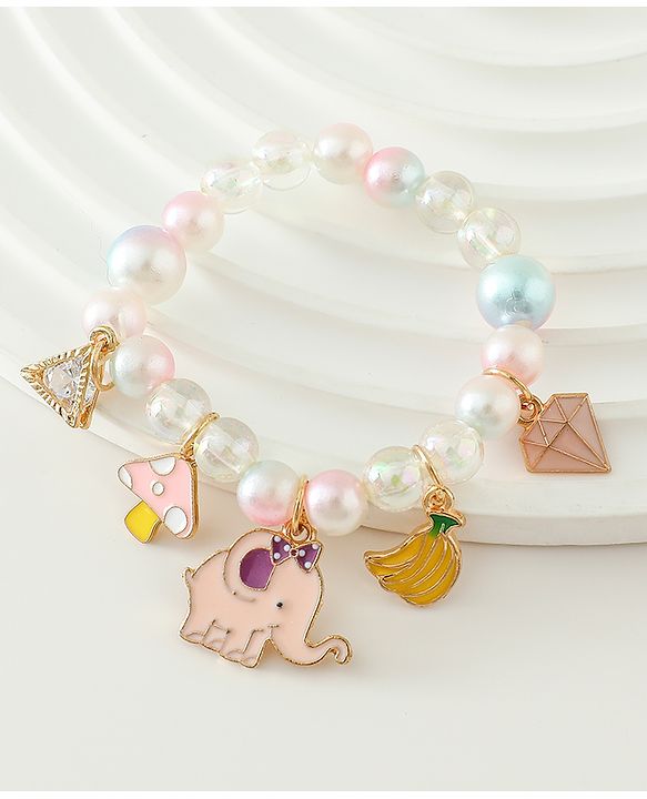 Babyhug Free Size Bracelets & Bangles Set for Girls - Pink