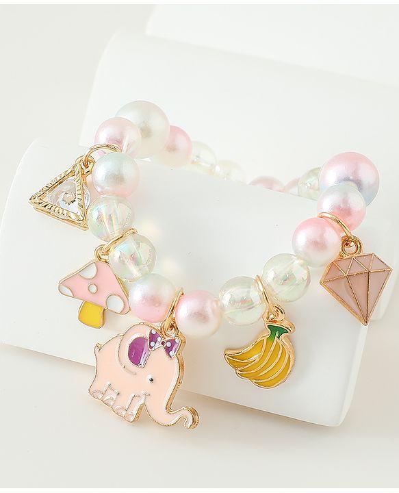 Babyhug Free Size Bracelets & Bangles Set for Girls - Pink