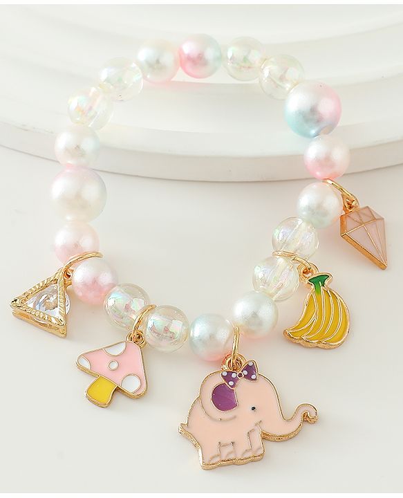 Babyhug Free Size Bracelets & Bangles Set for Girls - Pink