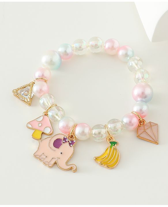 Babyhug Free Size Bracelets & Bangles Set for Girls - Pink