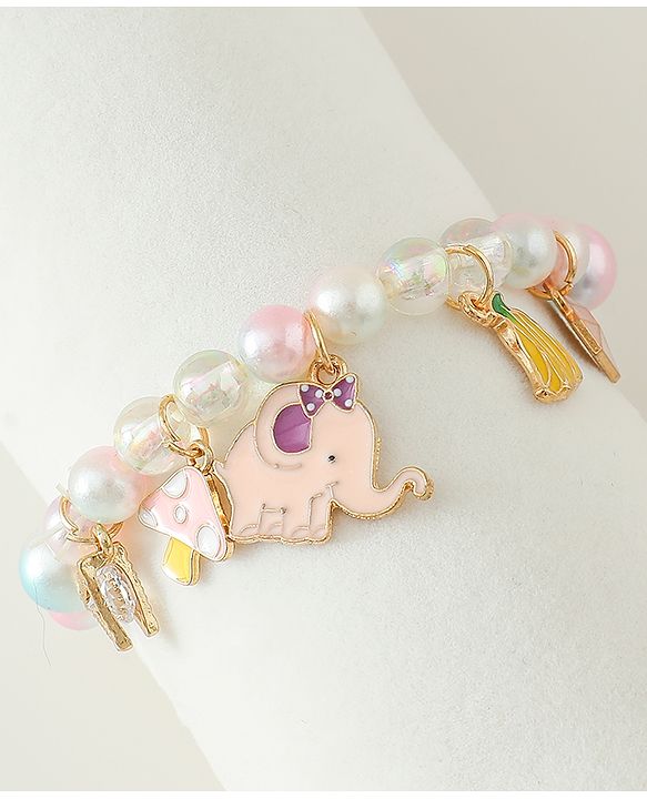 Babyhug Free Size Bracelets & Bangles Set for Girls - Pink