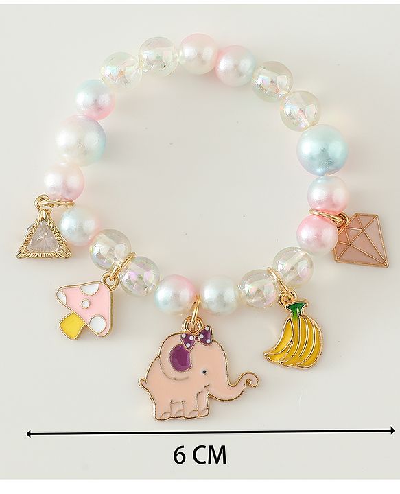 Babyhug Free Size Bracelets & Bangles Set for Girls - Pink