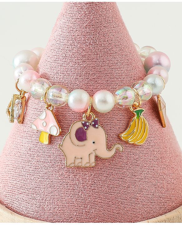 Babyhug Free Size Bracelets & Bangles Set for Girls - Pink