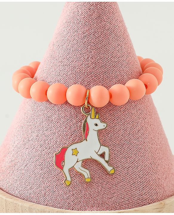 Babyhug Free Size Bracelets & Bangles Set for Girls - Orange, Sea green & Light blue
