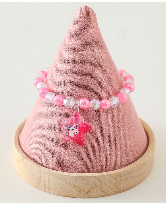 Pine Kids Free Size Bracelets & Bangles Set for Girls - Pink