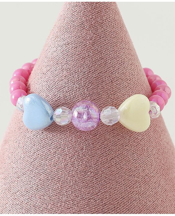Pine Kids Free Size Bracelets & Bangles Set for Girls - Pink