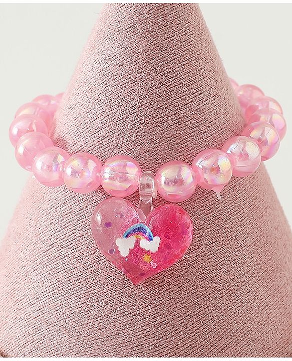 Pine Kids Free Size Bracelets & Bangles Set for Girls - Pink