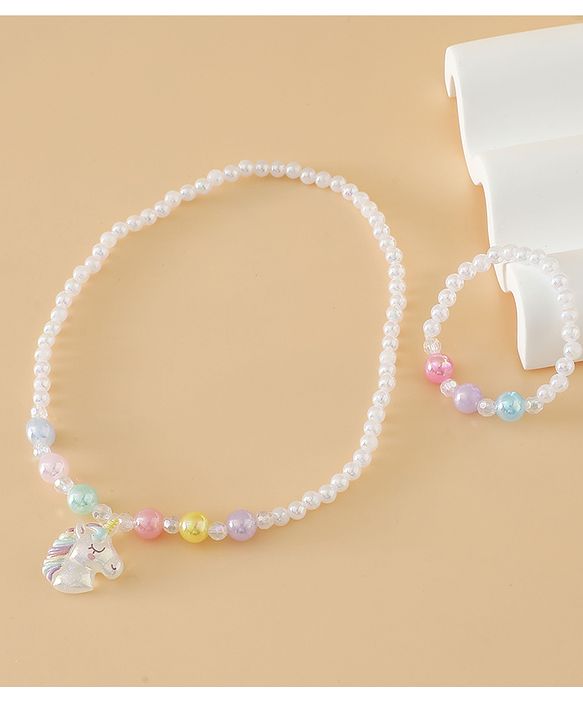 Babyhug Free Size Jewellery Set for Girls - White