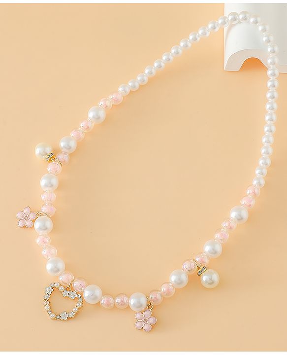 Pine Kids Free Size Jewellery Set for Girls - Pink