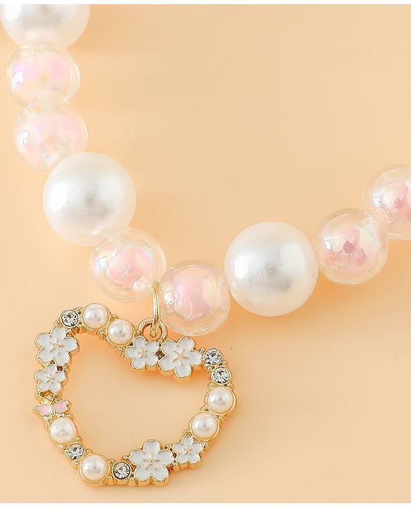 Pine Kids Free Size Jewellery Set for Girls - Pink