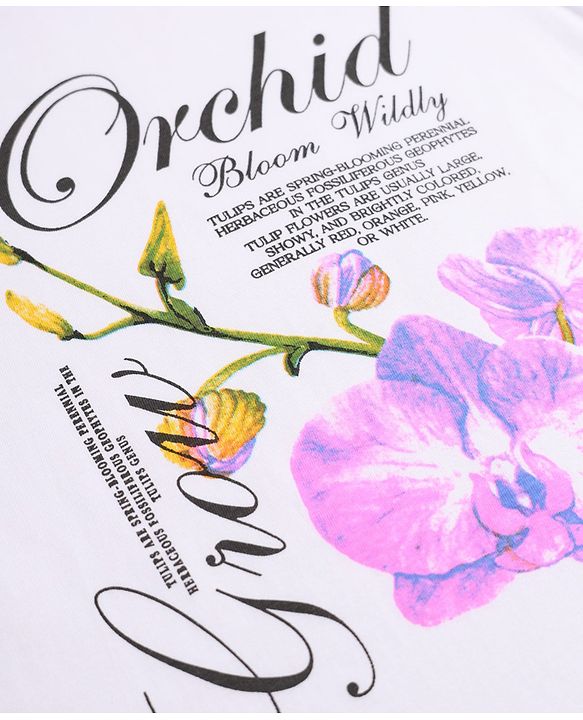 Pine Kids 100% Cotton Knit T-Shirt with Half Sleeves and Orchid Text in White