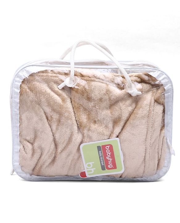 Babyhug Super Soft Coral Fleece Baby Blanket Lavender| Soft & Cozy| Baby Safe| Machine Washable| Travel Friendly| Baby Bedding| Warm Blanket for Newborns & Babies