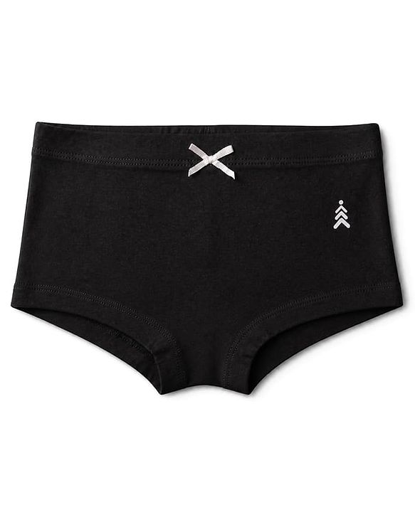 Pine Kids Cotton Elastane Knit Bloomers with Bow Applique Pack of 3 - Light Pink Black Pink