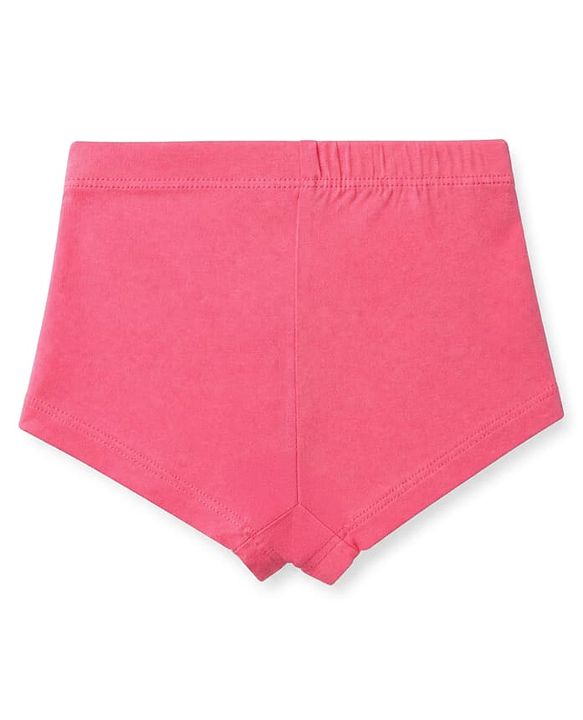 Pine Kids Cotton Elastane Knit Bloomers with Bow Applique Pack of 3 - Light Pink Black Pink