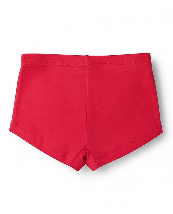 Pine Kids Cotton Mix Knit Bloomers Set With Bow Applique Pack of 3 - Red, Black & Pink