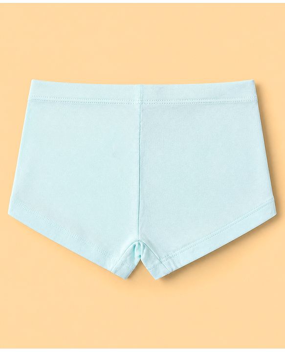 Pine Kids Cotton Elastane Knit Bloomers With Strawberry Print Pack of 3 - Grey & White