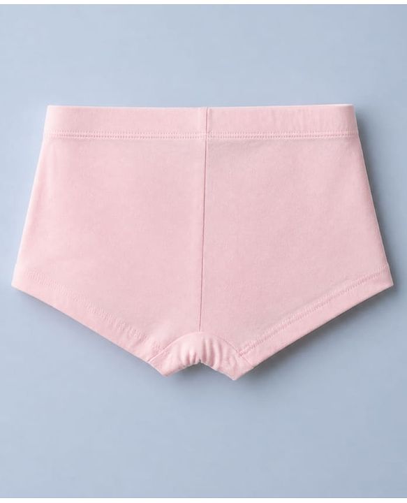 Pine Kids Cotton Elastane Knit Panties With Star Print Pack of 3 - White & Pink