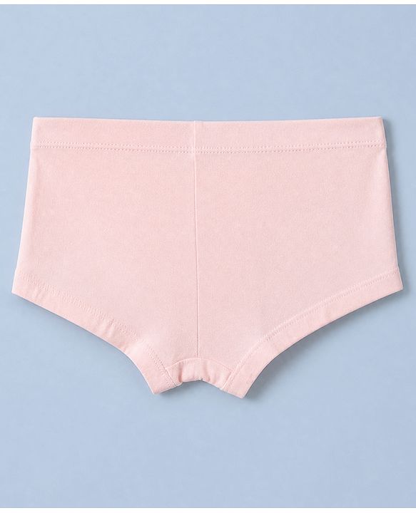 Pine Kids Cotton Knit Bloomers with Floral Print Pack of 3 - White & Pink