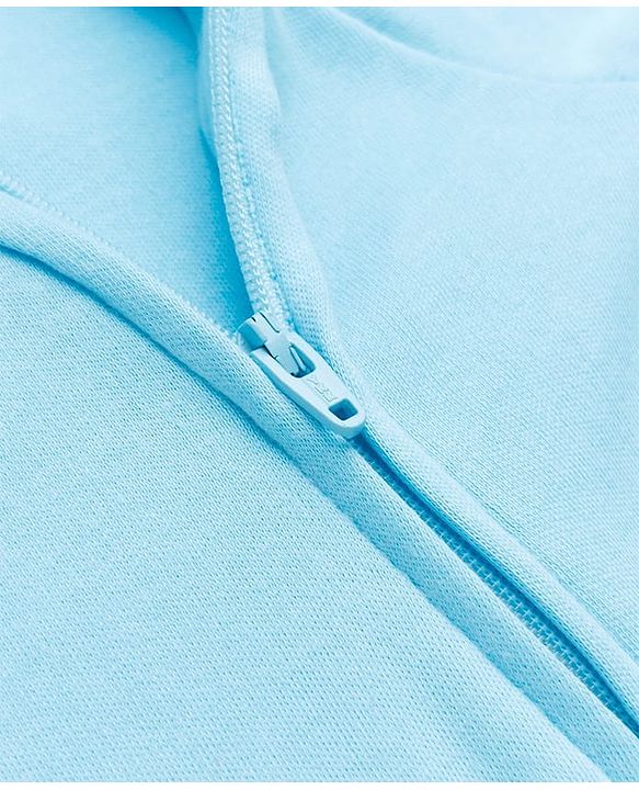 Babyhug Cotton Knit Front Zipper Full Sleeves Sleep Suit with Lazy Days Together Text & Sloth Koala Monkey Print - Blue