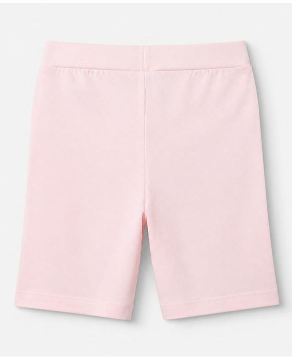 Pine Kids Cotton Lycra Knit Above Knee Length Solid Cycling Shorts Pack of 3 - Red Light Pink Black