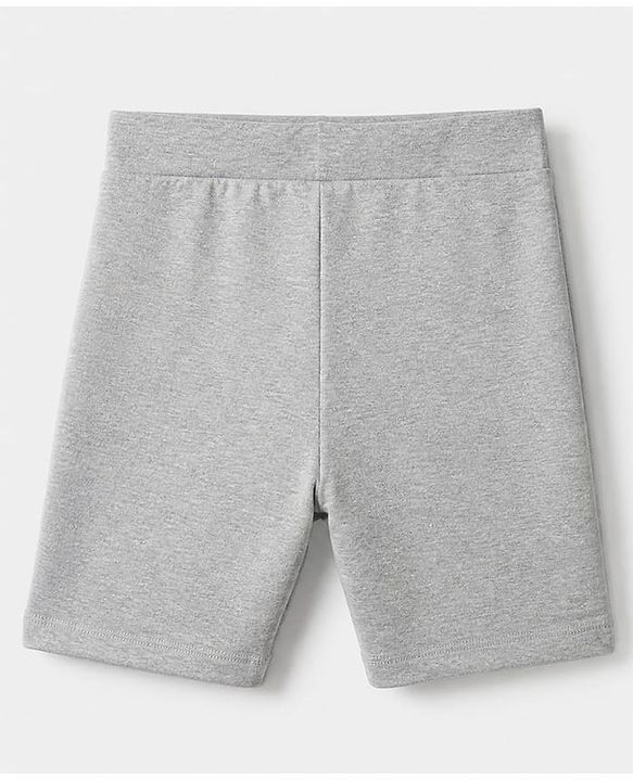 Pine Kids Cotton Lycra Knit Above Knee Length Cycling Shorts Pack of 3 - Red Grey & Black