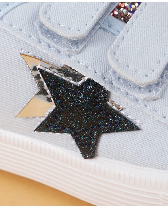 Cute Walk by Babyhug Velcro Closure Glitter Print Casual Shoes - Blue
