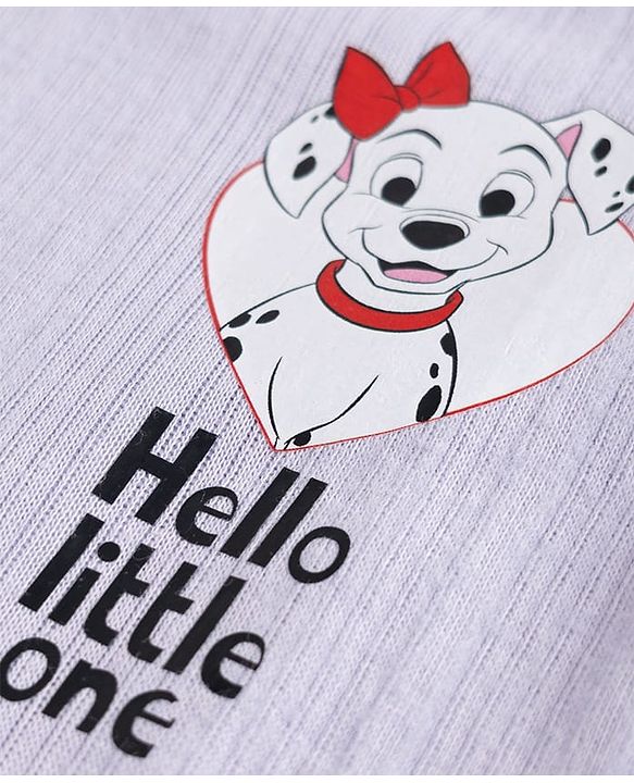 Babyhug Disney Interlock Knit Full Sleeves Thermal Innerwear Vest With 101 Dalmatian Graphic - Lavender