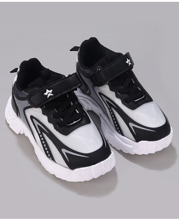 Cute Walk by Babyhug Velcro Closure Sneaker Shoes - Black