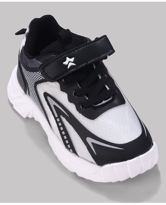 Cute Walk by Babyhug Velcro Closure Sneaker Shoes - Black