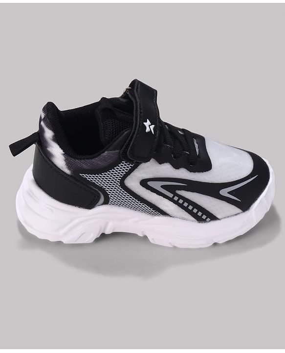 Cute Walk by Babyhug Velcro Closure Sneaker Shoes - Black