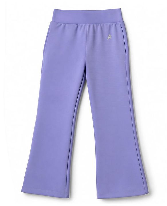 Pine Active Knit Full Length Four Way Stretch Aero Soft Flared Leggings - Lavender
