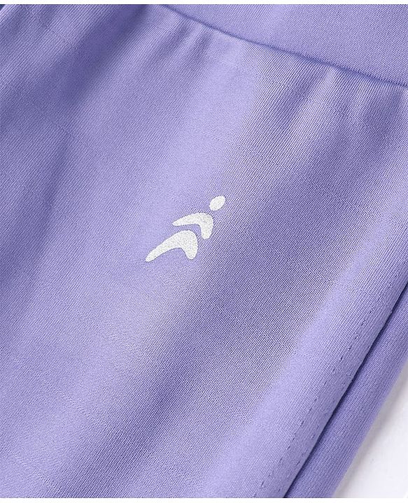 Pine Active Knit Full Length Four Way Stretch Aero Soft Flared Leggings - Lavender