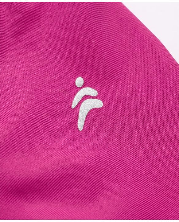 Pine Active Knit Full Length 4 Way Stretch Flared Leggings - Dark Pink