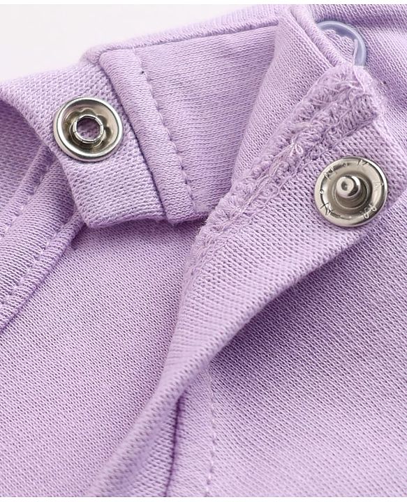Babyhug 100% Cotton Interlock Knit T-Shirts with Full Sleeves and Rabbit Print in Purple & White Pack of 3
