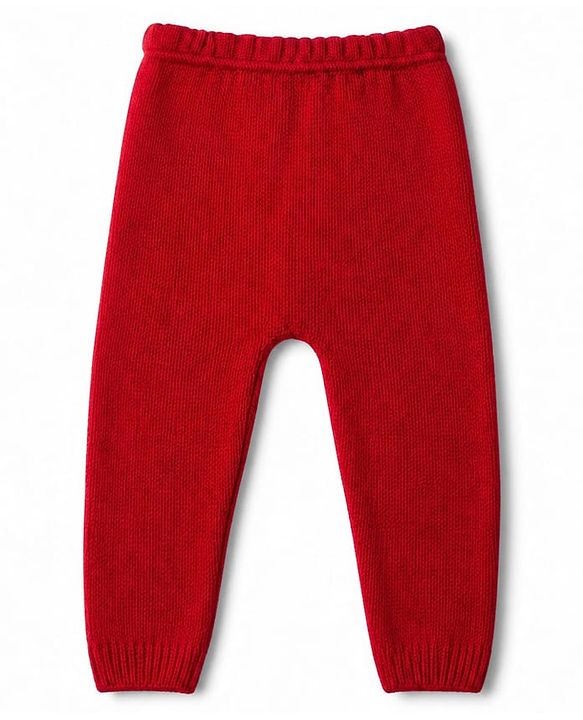 Babyhug Knit Full Sleeves Sweater Set with Star Design - Red