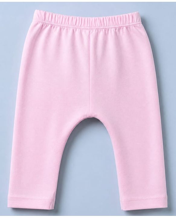 Babyhug Cotton Knit Front Open Full Sleeves T-Shirt & Pajama Night Suit with Teddy Print - Light Pink
