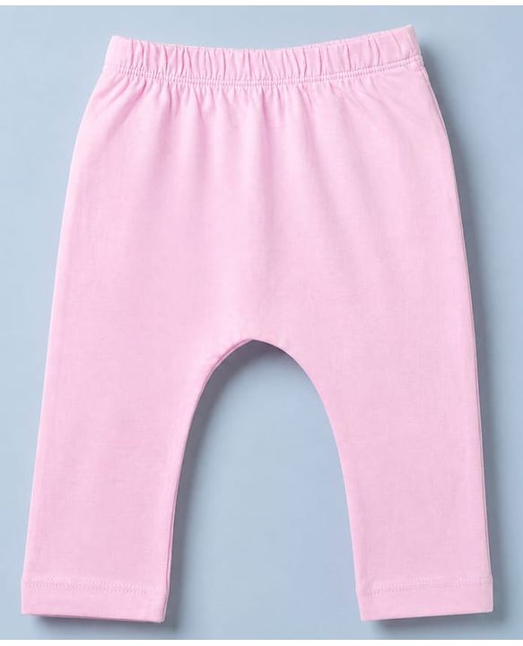 Babyhug Cotton Knit Front Open Full Sleeves T-Shirt & Pajama Night Suit with Teddy Print - Light Pink