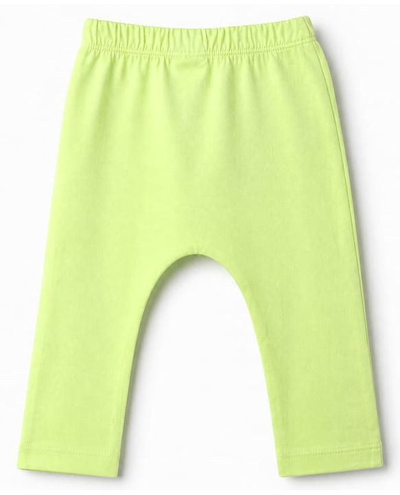 Babyhug Cotton Knit Front Open Full Sleeves T-Shirt & Pajama Night Suit with Cutest Cuddle Buddy Text Print - Light Green