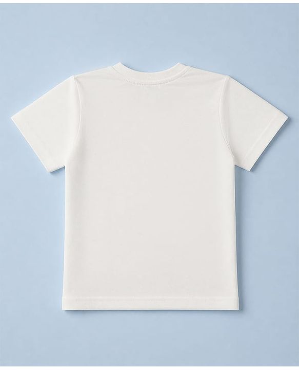 Pine Kids Cotton Knit Solid T-Shirts with Half Sleeves Pack of 3 - White