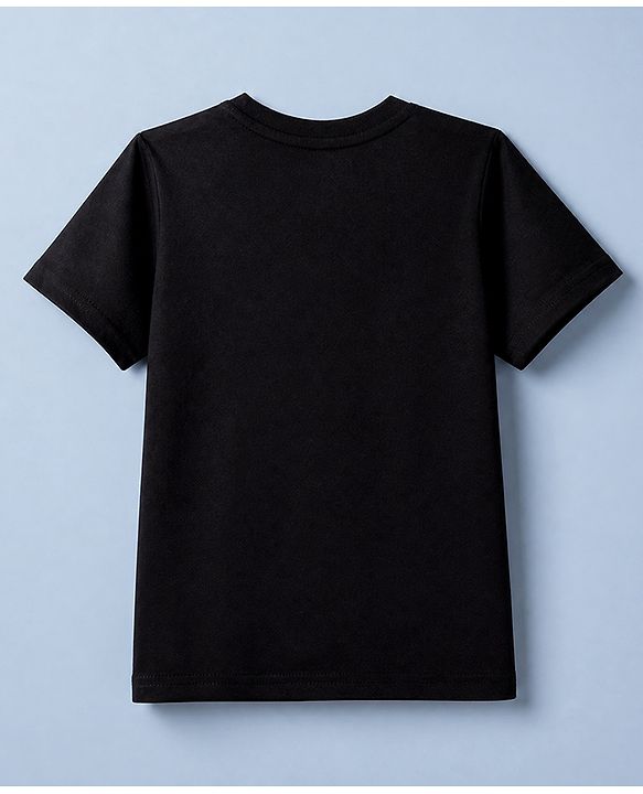 Pine Kids Cotton Knit Half Sleeves Solid T-Shirts Pack Of 3 - Black
