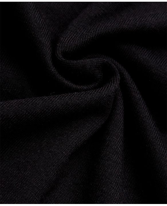 Pine Kids Cotton Knit Half Sleeves Solid T-Shirts Pack Of 3 - Black